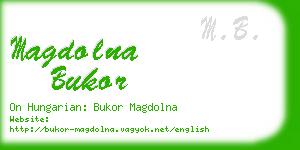 magdolna bukor business card